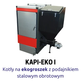 kotły na ekogroszek KAPI-EKO I z podajnikiem stalowym obrotowym piecekapi.pl