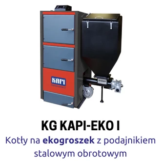 kotły na ekogroszek KG KAPI-EKO I z podajnikiem stalowym obrotowym piecekapi.pl