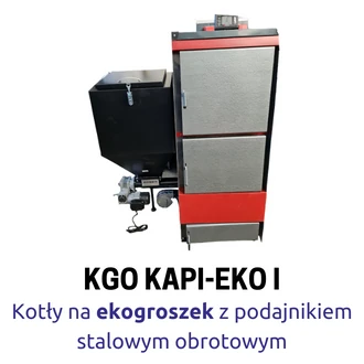 kotły na ekogroszek KGO KAPI-EKO I z podajnikiem stalowym obrotowym piecekapi.pl